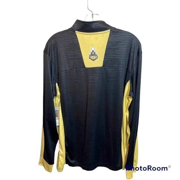 NWT’S. Colosseum Black Purdue Boilermakers Quarter-Zip Pullover. - Picture 2 of 8